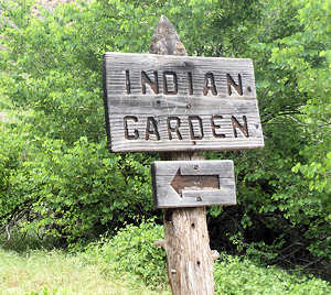 Schild Indian Garden